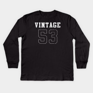 vintage 1953 Kids Long Sleeve T-Shirt